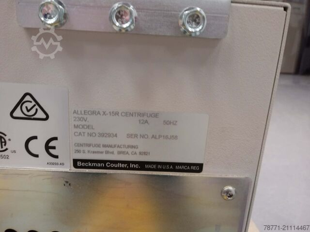 Laborzentrifuge Beckmann Coulter Allegra X-15R