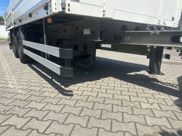 Flatbed truck MAN TGX 26.470 6x2  Palfinger PK 18500 Funk + Hänger