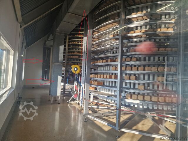 Bread cooling room, ventilation ducts  