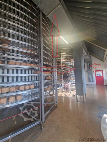 Bread cooling room, ventilation ducts  