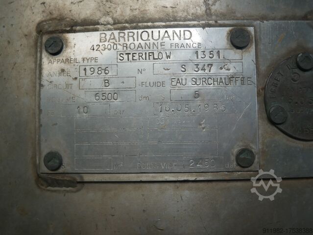 Autoklav Steriflow Barriquand 1351