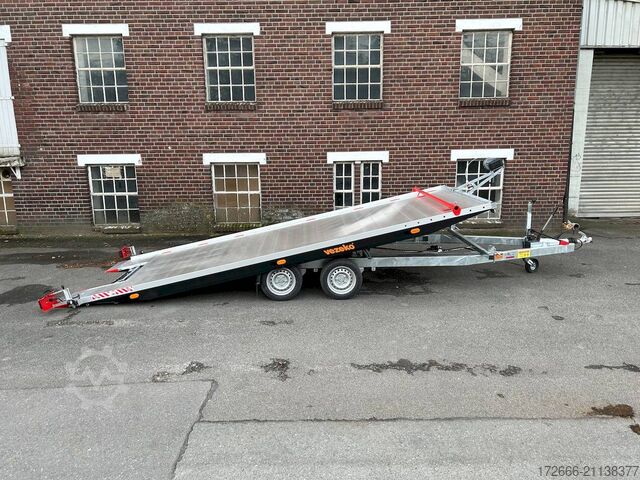 Autotransporter Vezeko IMOLA 35.47 RACE MASTER | HANDSEILWINDE 542X209CM 3500KG AUTOTRAILER