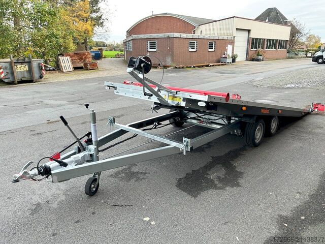 Autotransporter Vezeko IMOLA 35.47 RACE MASTER | HANDSEILWINDE 542X209CM 3500KG AUTOTRAILER