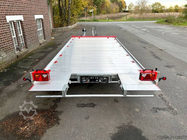 Autotransporter Vezeko IMOLA 35.47 RACE MASTER | HANDSEILWINDE 542X209CM 3500KG AUTOTRAILER