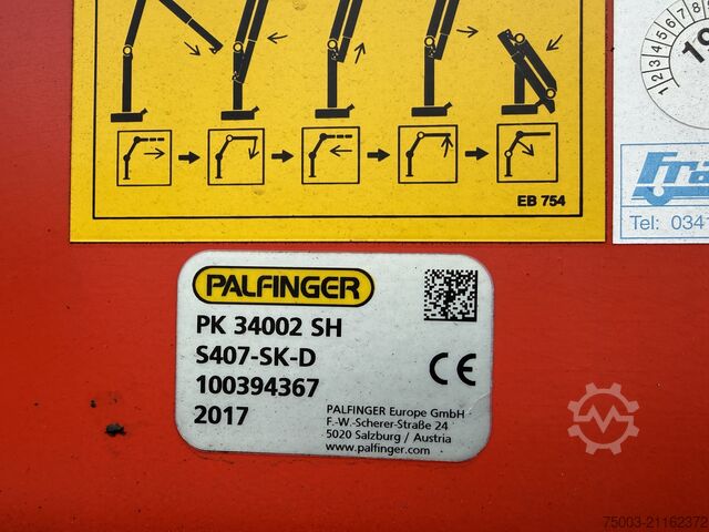 Autokran Daf XF440 6X2 Palfinger PK 34002 bis 29 Meter