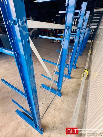 Cantilever rack ca. 3,15 lfm. Kragarmregal Langgutregal H: 250 cm 140 kg/Arm META Multistrong