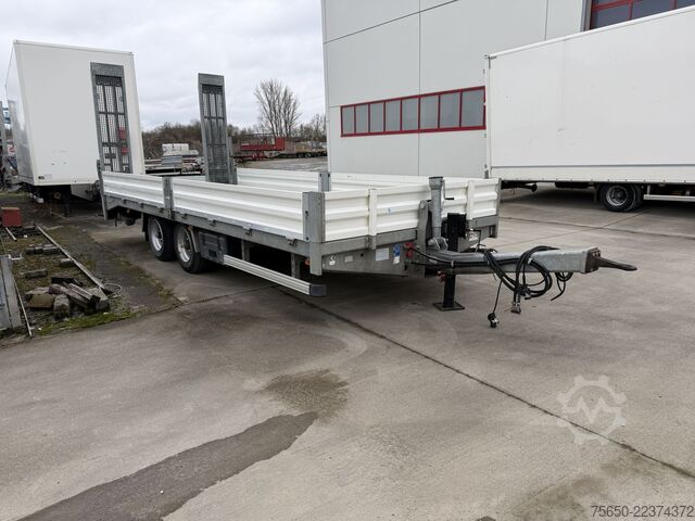 Low loader trailer  tt  Tandemtieflader, hydr. Rampen, wenig Benutzt