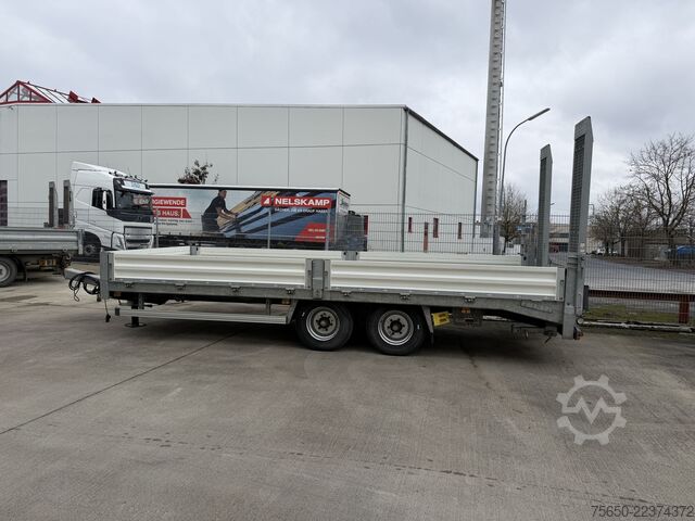 Low loader trailer  tt  Tandemtieflader, hydr. Rampen, wenig Benutzt