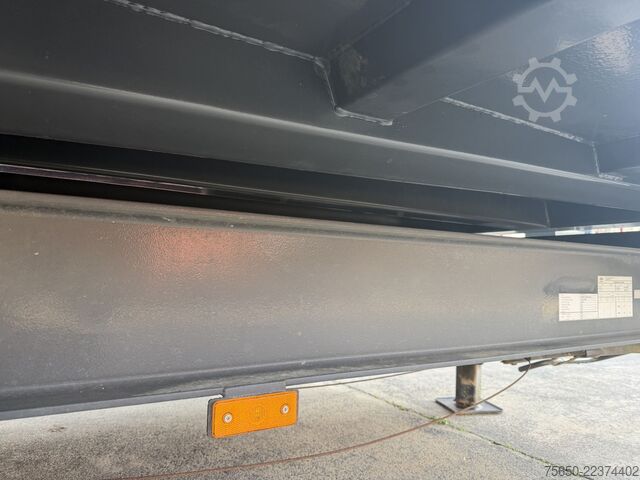 Three-way tipper trailer  TK  Tandemkipper- Tieflader, Gitteraufsatz, Wenig Benutzt