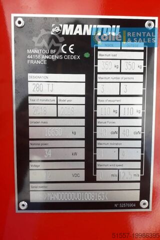 Teleskopbühne Manitou 280 TJ | 2024