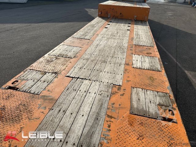 Low loader semitrailer MEUSBURGER MPG-3*Tieflader*Lift/Lenk*Rungent.*TwistLock*