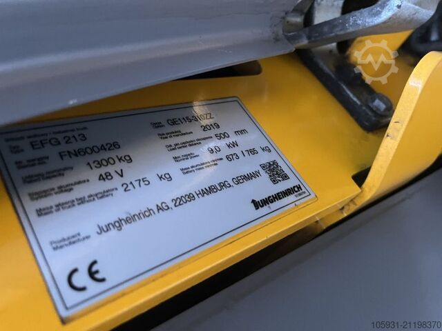 Elektro 3 Rad-Stapler Jungheinrich EFG213