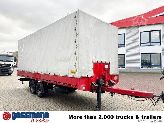 Anhänger mit Pritsche & Plane  AUWAERTER LT 10,6/18