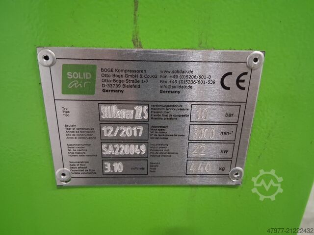 Schraubenkompressor SOLIDair Solid screw 22 S