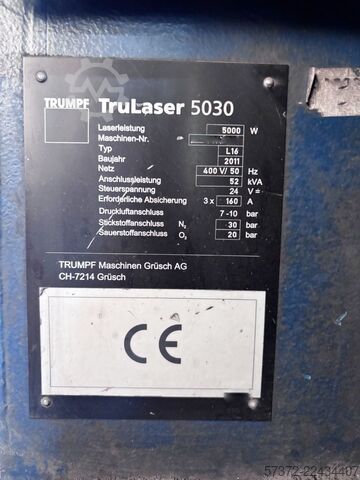 CNC-Laserschneidanlage Trumpf TruLaser 5030 L16