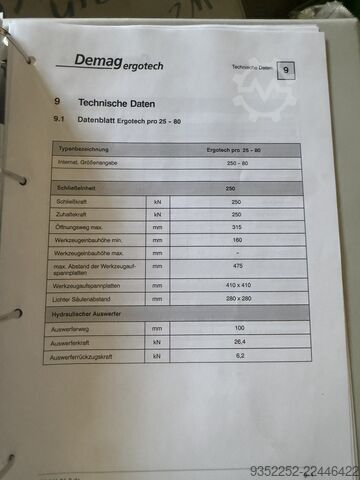 Injection molding machine DEMAG Ergotech pro 25-80.