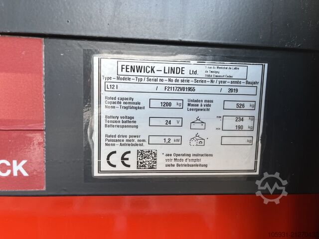 Deichselstapler Linde L12L