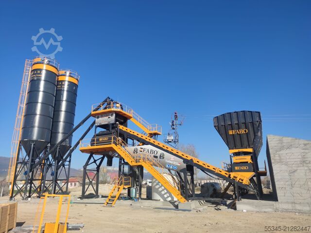 Concrete mixing plant / concrete plant FABO Concrete Batching Plant 120 m3 Compact Concrete Batching Plant