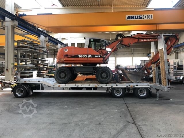Low loader trailer Möslein T 3-6,60 VB  3 Achs Tieflader- Anhänger, Luftgefedert, Verbreiterung