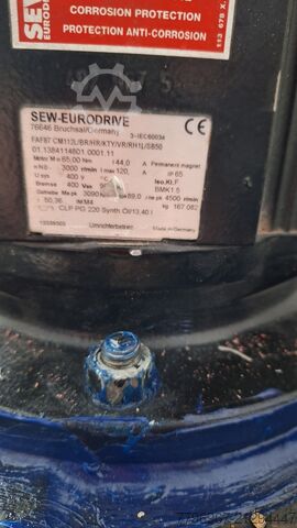 Generator with gearbox and control cabinets Generator Firma SEW Eurodrive plus Schaä FAF CM