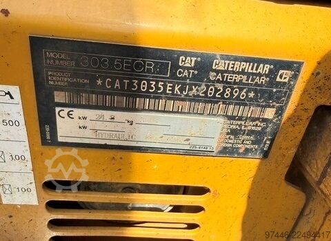 Mobile excavator Caterpillar 303.5 CR