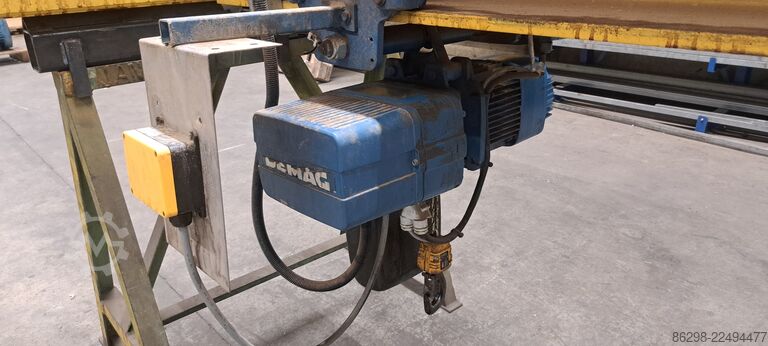 Single girder overhead crane Demag 15.124mm x 1.000 kg