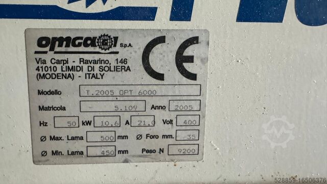 Gehrungssäge OMGA T.2005 OPT 6000