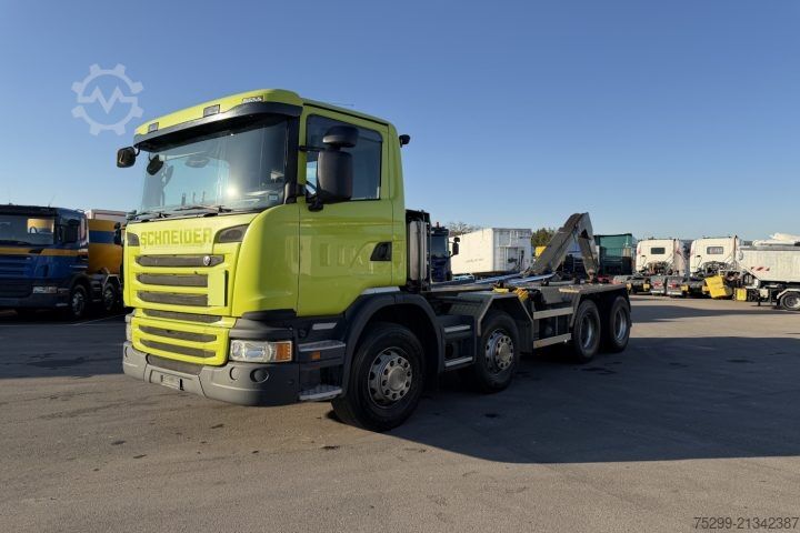 Roll-off tipper truck Scania G450 CB 8x4 Trösch / Swiss-Vehicle
