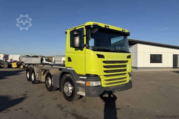 Roll-off tipper truck Scania G450 CB 8x4 Trösch / Swiss-Vehicle