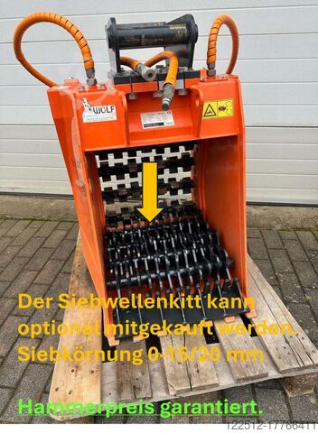 Schaufelseparatoren Wolf Technik für Baumaschinen Terra-Star TSE.054.M80X