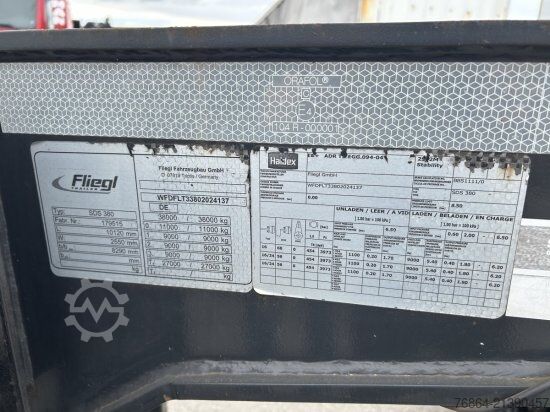 Swap body semitrailer FLIEGL 30 FT CONTAINER KIPPCHASSIS ,ALUFELGEN