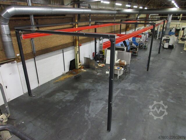 Kranhimmel Kran Hallenkran Kranbahn Demag Portalkran KBK2-H Stahlbau 500KG Abus 500KG Kettenzug + Stahlbau