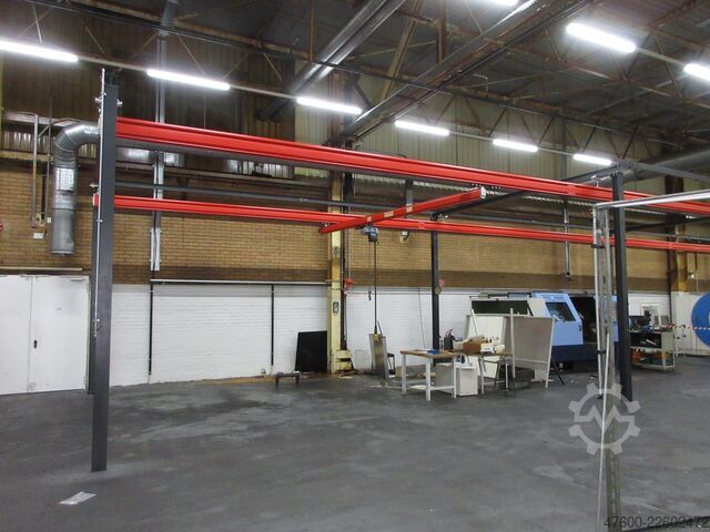 Kranhimmel Kran Hallenkran Kranbahn Demag Portalkran KBK2-H Stahlbau 500KG Abus 500KG Kettenzug + Stahlbau