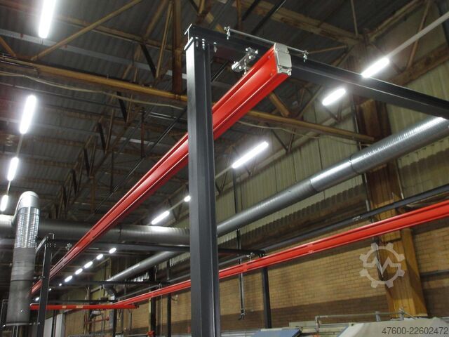 Kranhimmel Kran Hallenkran Kranbahn Demag Portalkran KBK2-H Stahlbau 500KG Abus 500KG Kettenzug + Stahlbau