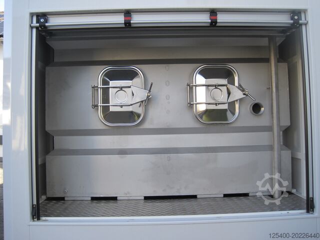 Box body with tank and mounting frame SKTEC GmbH Koffer 70C