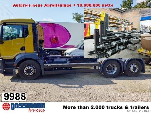 Abrollkipper MAN TGS 26.360/400 6x2-4 LL CH, Lenkachse, ADR, Navi