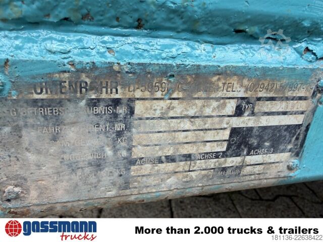 Low loader trailer Blomenröhr 552/6900 Tiefladeanhänger