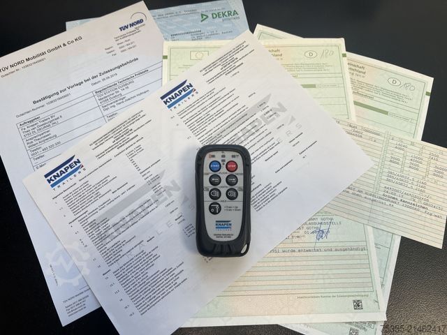 Walking floor semitrailer KNAPEN NEXT K 200 SAF Liftachse Alufelgen FB Schubboden