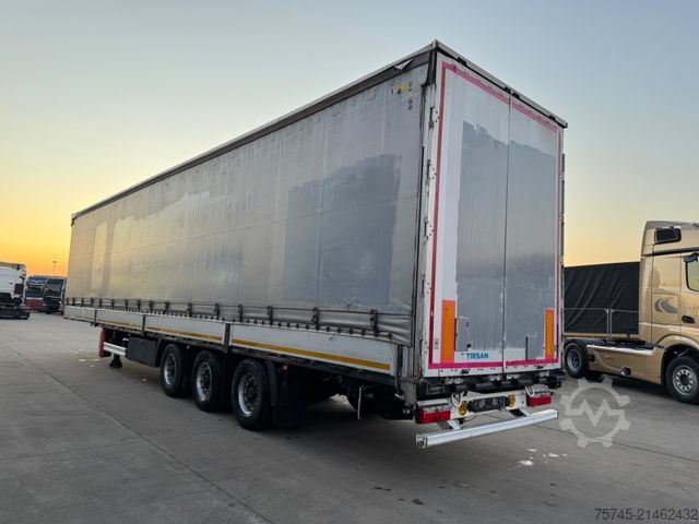 Open semitrailer with tarp Tirsan TIRSAN *  * BORDWÄNDE * HUBDACH *