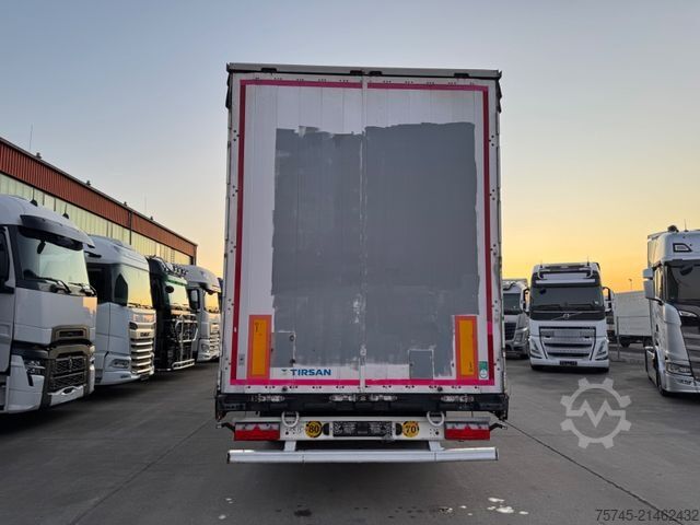 Open semitrailer with tarp Tirsan TIRSAN *  * BORDWÄNDE * HUBDACH *
