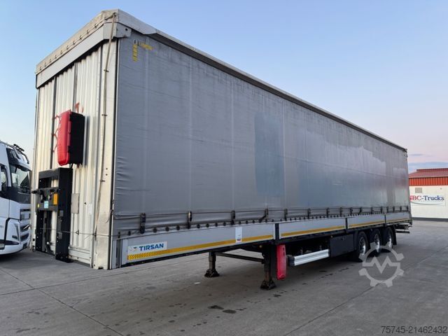 Open semitrailer with tarp Tirsan TIRSAN *  * BORDWÄNDE * HUBDACH *