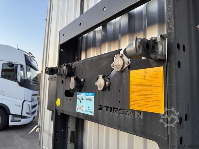 Open semitrailer with tarp Tirsan TIRSAN *  * BORDWÄNDE * HUBDACH *