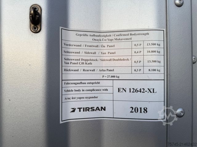 Open semitrailer with tarp Tirsan TIRSAN *  * BORDWÄNDE * HUBDACH *