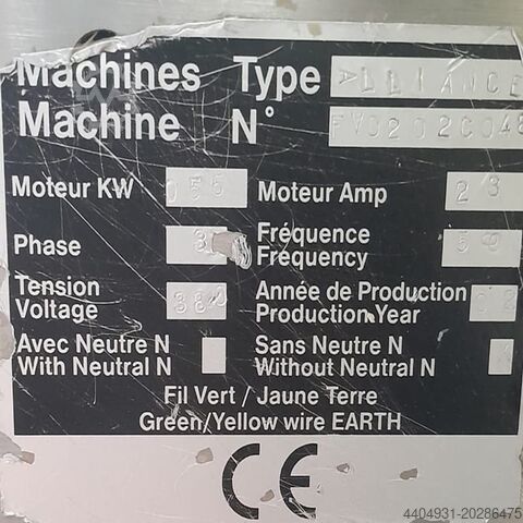 Used Alliance moulder Alliance Bertrand Puma