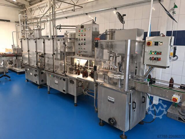 Beverage filling machine with labelling unit VIR MAURI 9-24-1 / 3000 bph