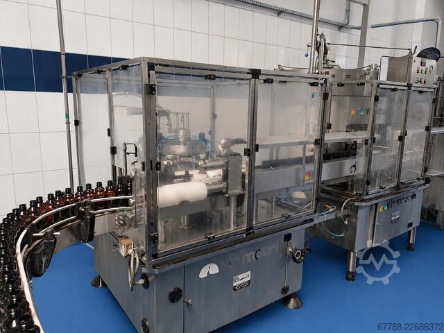 Beverage filling machine with labelling unit VIR MAURI 9-24-1 / 3000 bph