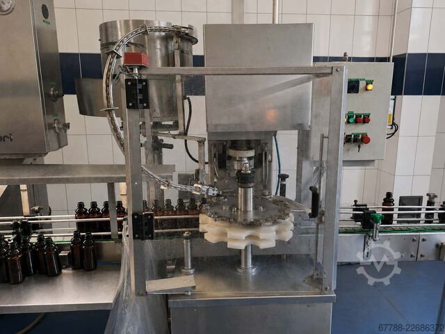 Beverage filling machine with labelling unit VIR MAURI 9-24-1 / 3000 bph