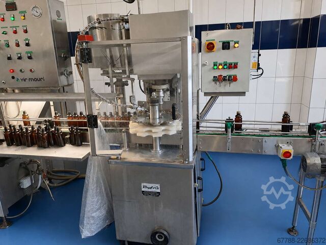 Beverage filling machine with labelling unit VIR MAURI 9-24-1 / 3000 bph