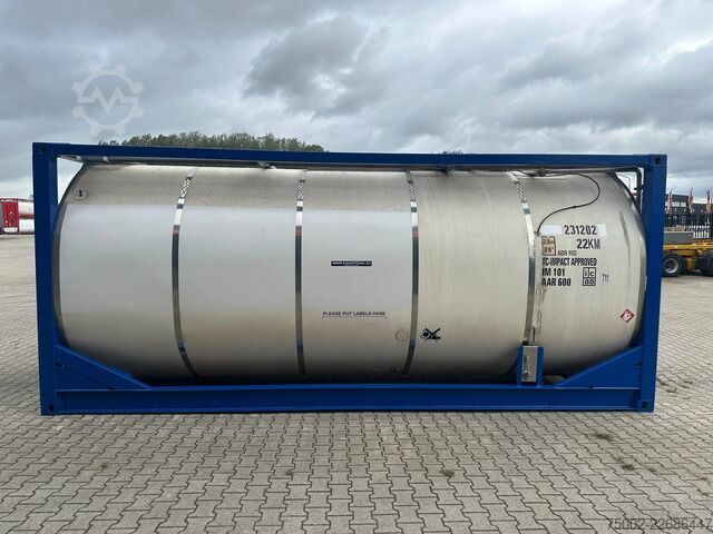 Tank container Van Hool 20FT ISO / 23.000L /  PORTABLE T11 / 22KM  / va...