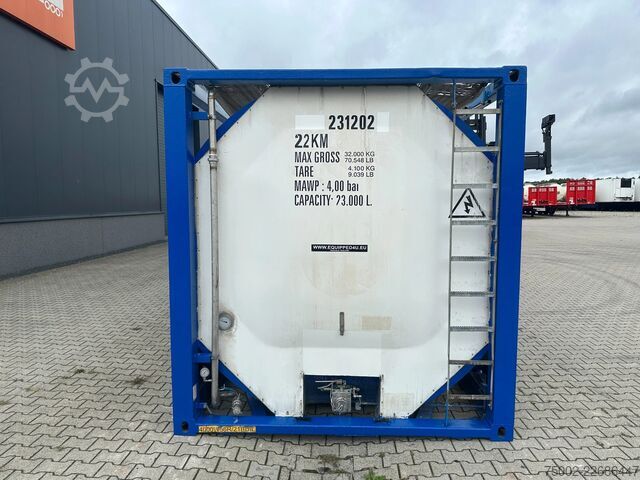 Tank container Van Hool 20FT ISO / 23.000L /  PORTABLE T11 / 22KM  / va...